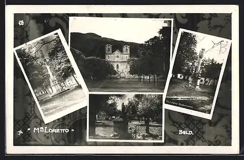 AK Maria Loretto, Partie an der Florianisäule, Wallfahrtskirche