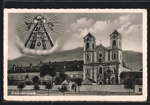 AK Loretto, Ansicht der Wallfahrtskirche