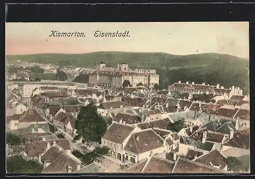 AK Eisenstadt, Stadtansicht aus der Vogelschau