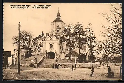 AK Eisenstadt-Berg, Blick zur Wallfahrtskirche