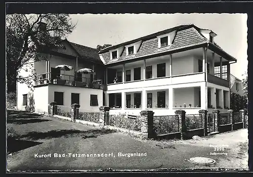 AK Bad Tatzmannsdorf, Kurhaus am Vogelsangweg