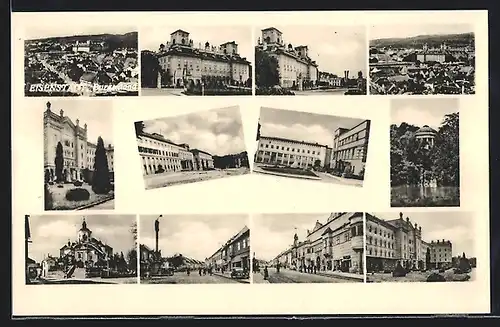 AK Eisenstadt, Ortspartien, Ortsansicht aus der Vogelschau