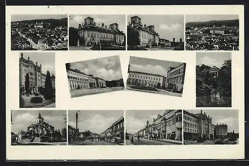 AK Eisenstadt, Ortspartien, Ortsansicht aus der Vogelschau