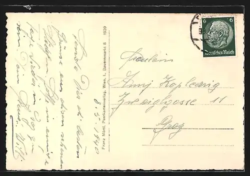 AK Eisenstadt, Panoramablick über die Stadt