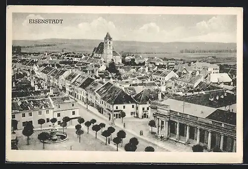 AK Eisenstadt, Teilansicht der Stadt