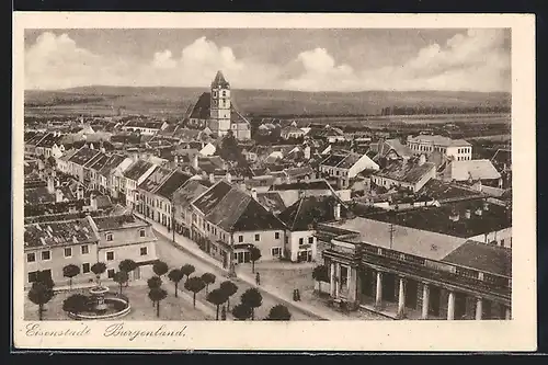 AK Eisenstadt, Luftaufnahme der Stadt