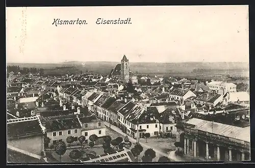 AK Eisenstadt, Sicht über die Dächer der Stadt