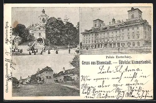 AK Eisenstadt, Oberberg-Eisenstadt, Kalvarien-Berg und Palais Eszterházy