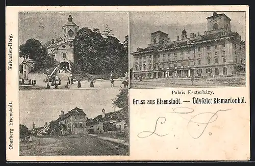 AK Eisenstadt, Oberberg-Eisenstadt, Kalvarien-Berg und Palais Eszterházy