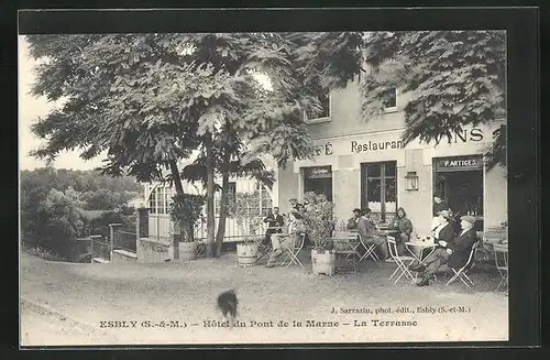 AK Esbly, Hotel du Pont de la Marne, La Terrasse