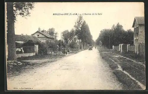 AK Marles-en-Brie, L`Avenue de la Gare