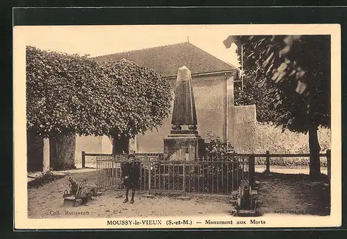 AK Moussy-le-Vieux, Monument aux Morts