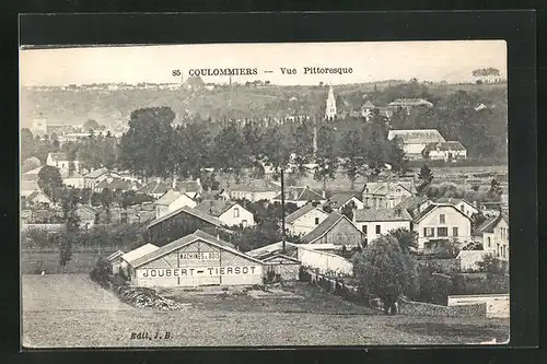 AK Coulommiers, Vue pittoresque, Eglise