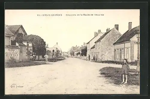 AK Villiers-St-Georges, Descente de la Route de Sézarne