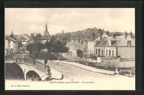 AK Saint-Pierre-les- Nemours, Vue générale