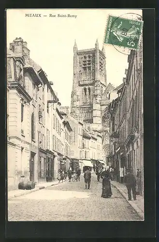 AK Meaux, Rue Saint-Remy, l`Eglise