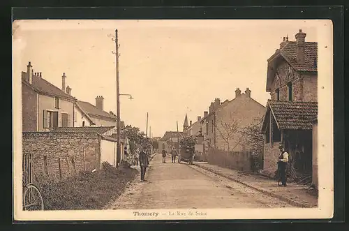 AK Thomery, La Rue de Seine