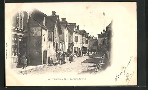 AK Saint-Mammes, la Grande Rue