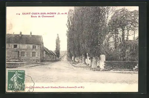 AK Saint-Ouen-sur-Morin, Route de Charnesseuil