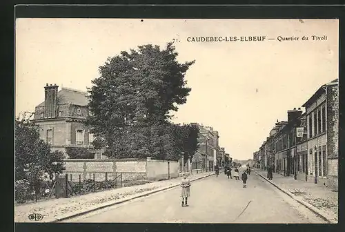 AK Caudebec-les-Elbeuf, Quartier du Tivoli