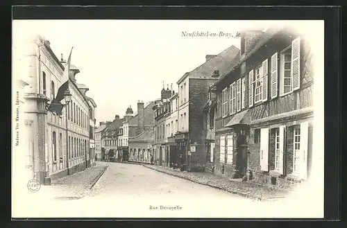 AK Neufchatel-en-Bray, Rue Denoyelle