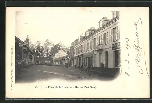 AK Pavilly, Place de la Halle aux Grains