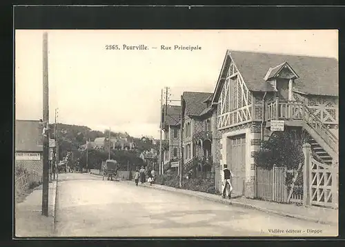 AK Pourville, Rue Principale, Hauptstrasse