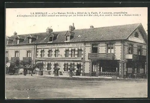 AK La Bouille, La Maison Brulee, Hotel de la Foret
