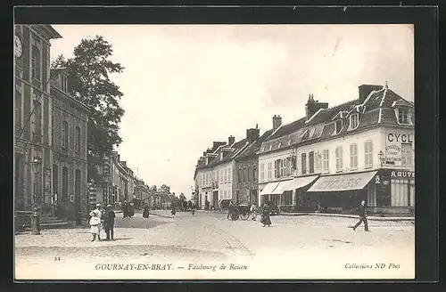 AK Gournay-en-Bray, Faubourg de Rouen