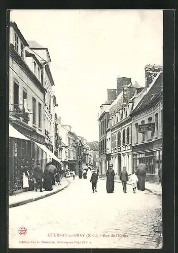 AK Gournay-en-Bray, Rue de l'Eglise