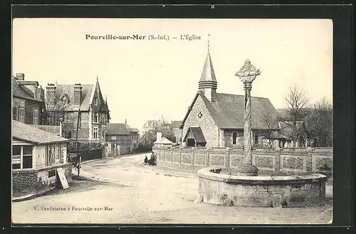 AK Pourville-sur-Mer, l'Église