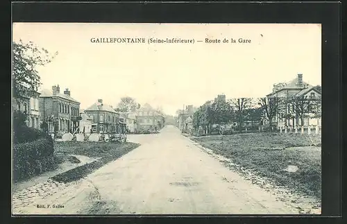 AK Gaillefontaine, Route de la Gare