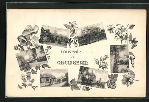 AK Grumesnil, verschiedene Ortsansichten