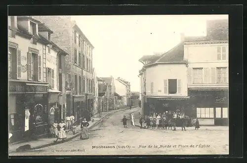 AK Montesson, Rue de la Borde et Place de l`Église