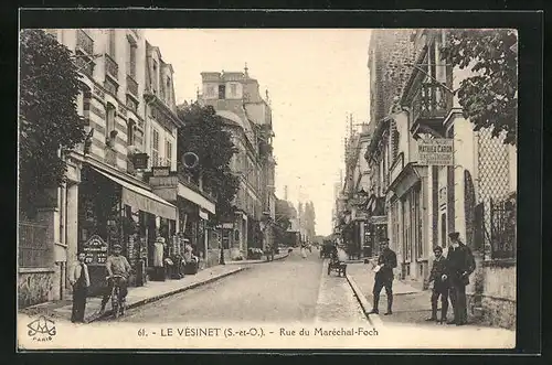 AK Le Vésinet, Rue de Marechal Foch