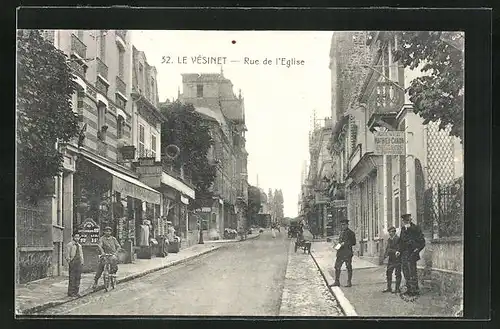 AK Le Vésinet, Rue de l'Eglise, Ladengeschäft