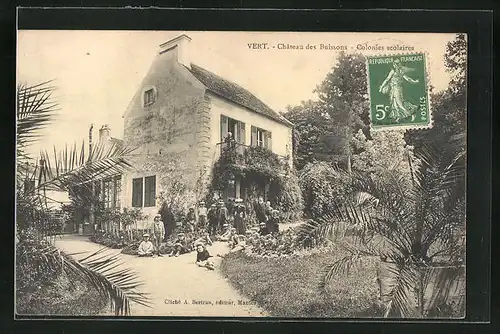 AK Vert, Chateau des Buissons, Colonies scolaires