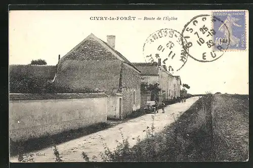 AK Civry-la-Foret, Route de l`Èglise