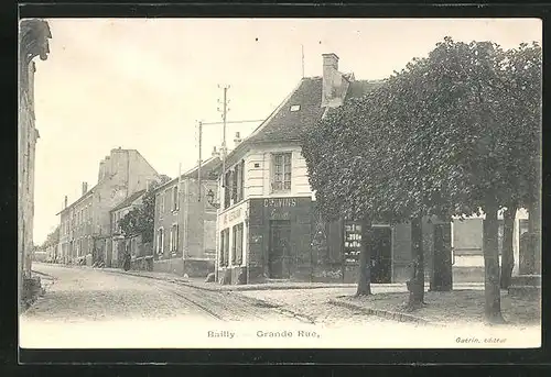 AK Bailly, Grande Rue, Strassenpartie