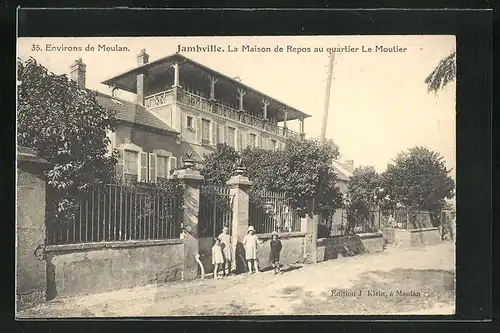 AK Jambville, La Maison de Repos au quartier Le Moutier