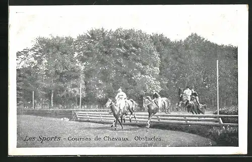 AK Les Sports, Courses de Chevaux, Obstacles, Pferdesport