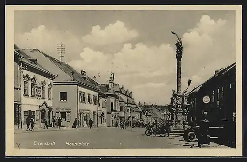 AK Eisenstadt, Blick auf den Hauptplatz