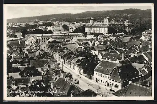 AK Eisenstadt, Teilansicht aus der Vogelschau