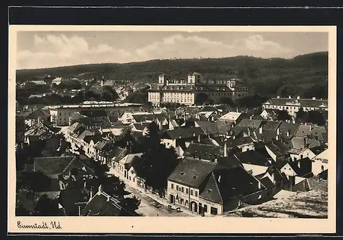 AK Eisenstadt /Nd., Teilansicht mit Cafe