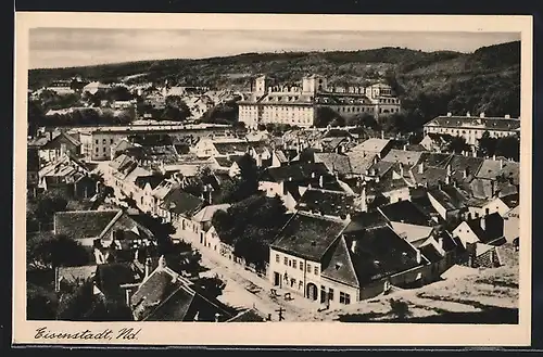 AK Eisenstadt, Ortsansicht aus der Vogelschau