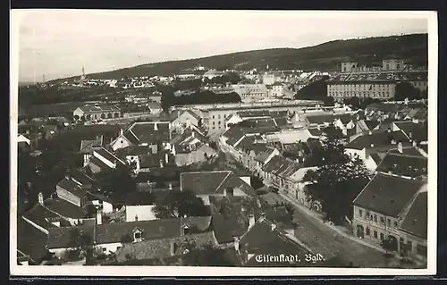 AK Eisenstadt, Ortsansicht aus der Vogelschau