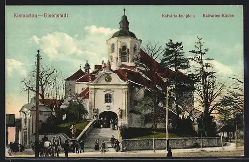 AK Eisenstadt, Kalvarien-Kirche nach der Messe