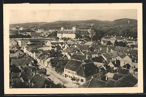 AK Eisenstadt, Teilansicht mit Schloss Esterházy und Gloriette