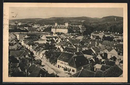 AK Eisenstadt, Teilansicht mit Schloss Esterházy und Gloriette