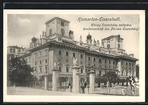 AK Kismarton-Eisenstadt, Residenzschloss des Fürsten Eszterházy